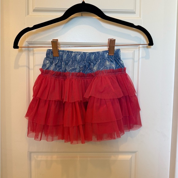 Matilda Jane Pink and Blue Layered Tulle Skirt - Picture 1 of 2